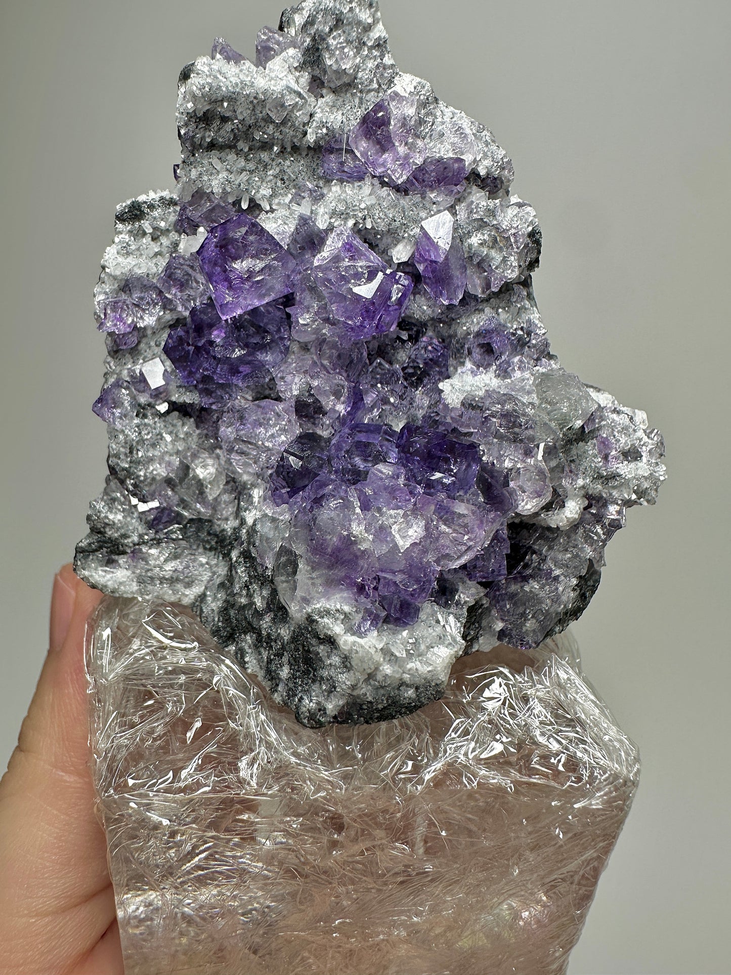 Tanzanite Fluorite from Fujian, China | Natural Crystal Cluster Mineral Specimen