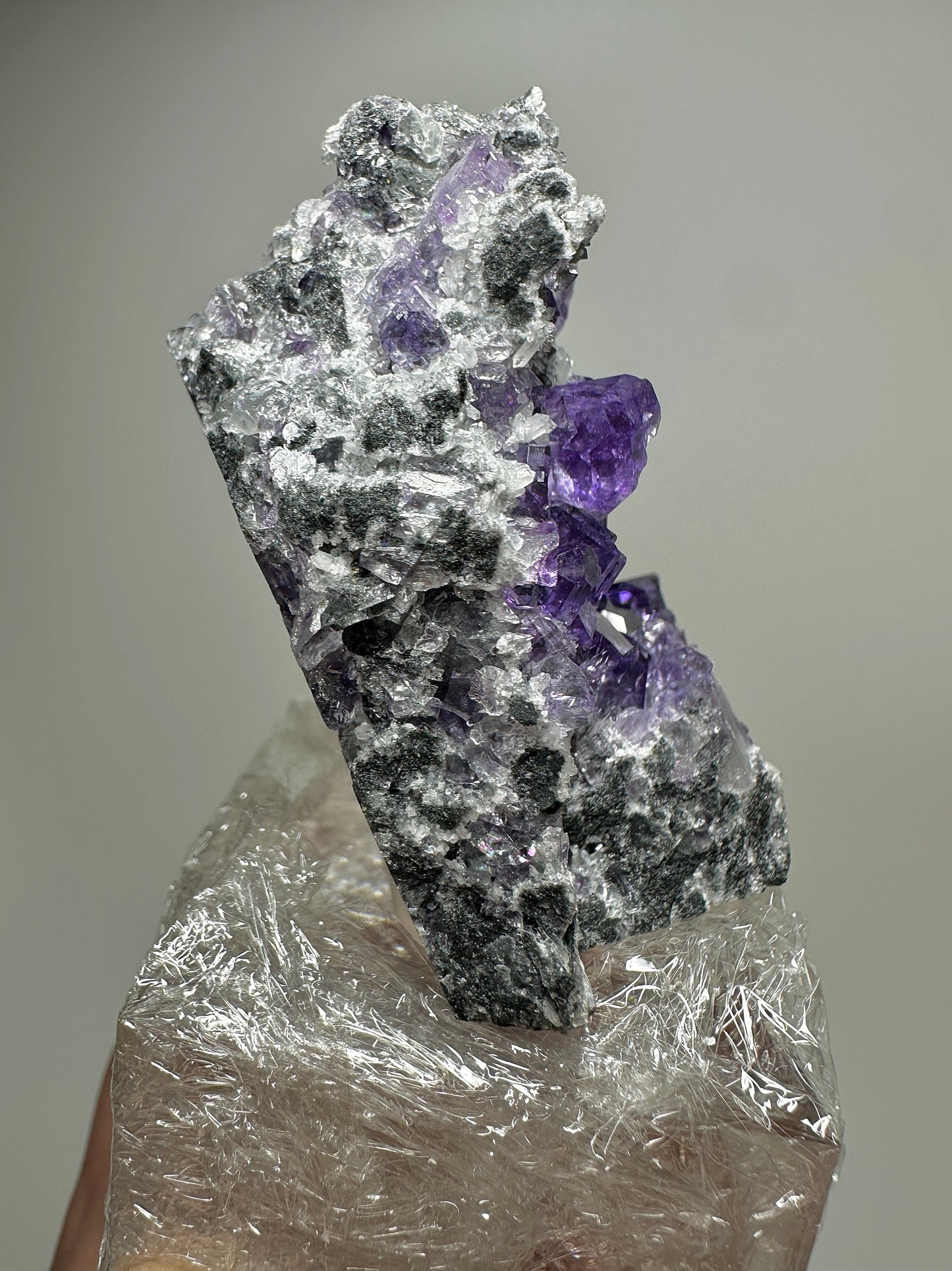 Tanzanite Fluorite from Fujian, China | Natural Crystal Cluster Mineral Specimen