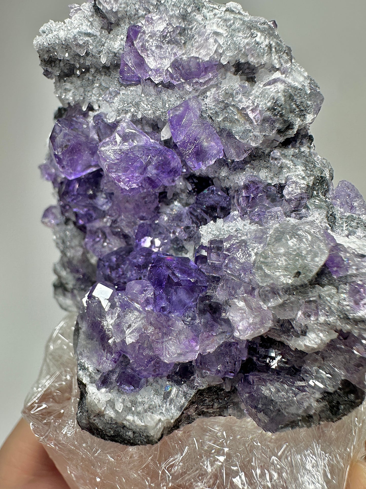 Tanzanite Fluorite from Fujian, China | Natural Crystal Cluster Mineral Specimen