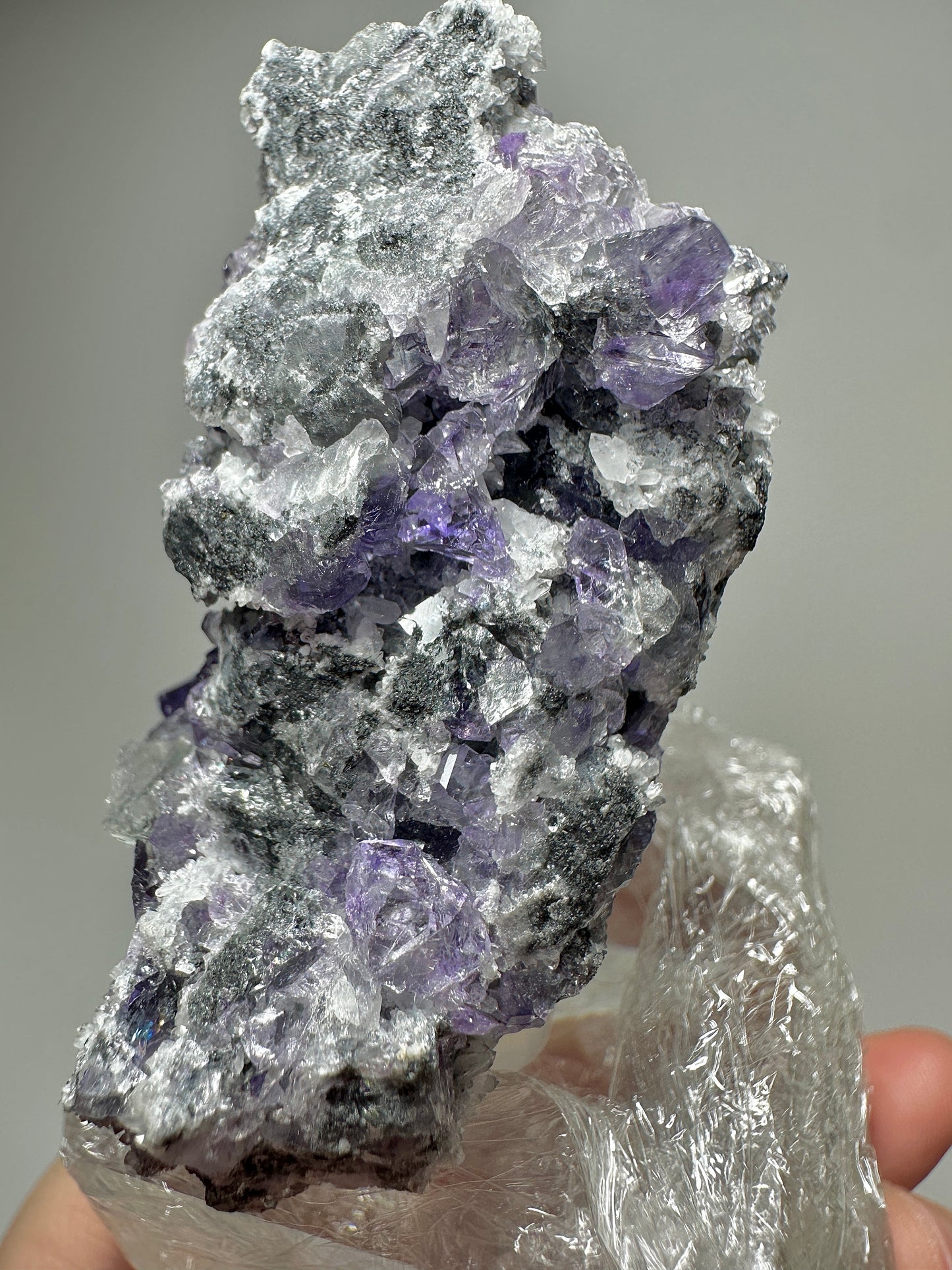Tanzanite Fluorite from Fujian, China | Natural Crystal Cluster Mineral Specimen