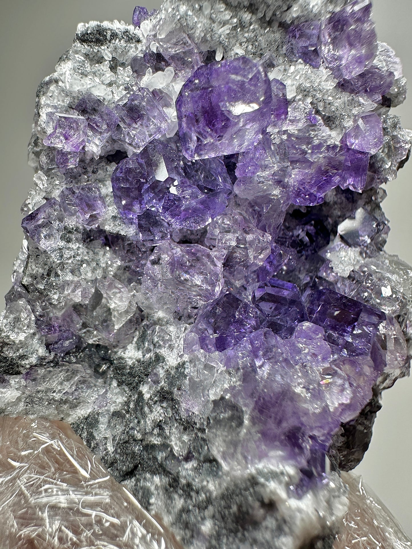 Tanzanite Fluorite from Fujian, China | Natural Crystal Cluster Mineral Specimen